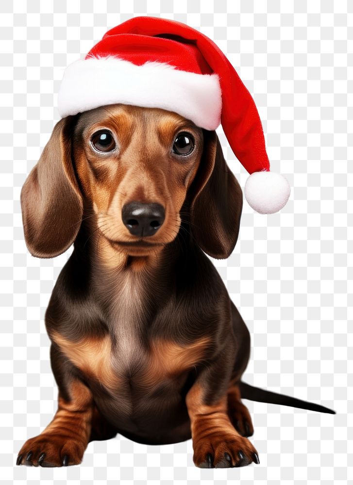PNG Dachshund christmas mammal animal. AI generated Image by rawpixel.