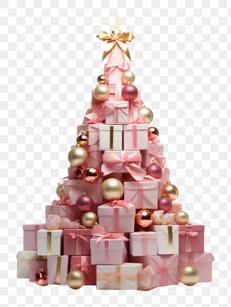 PNG Gift boxes arranged christmas tree christmas tree