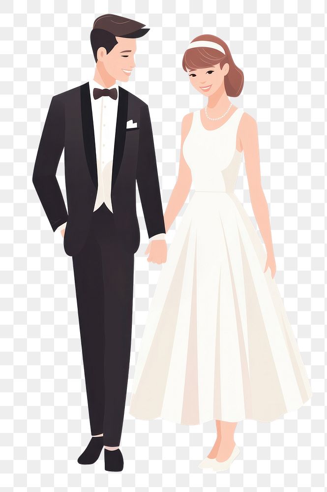 PNG  Wedding dress fashion tuxedo. AI generated Image by rawpixel.