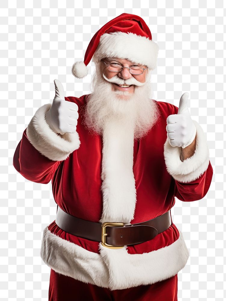 PNG  Santa Claus christmas adult white background. AI generated Image by rawpixel.