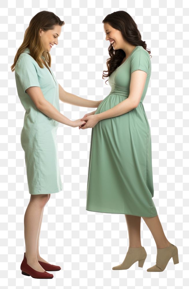 PNG  A nurse assisting a pregnant woman footwear dress adult. AI generated Image by rawpixel.