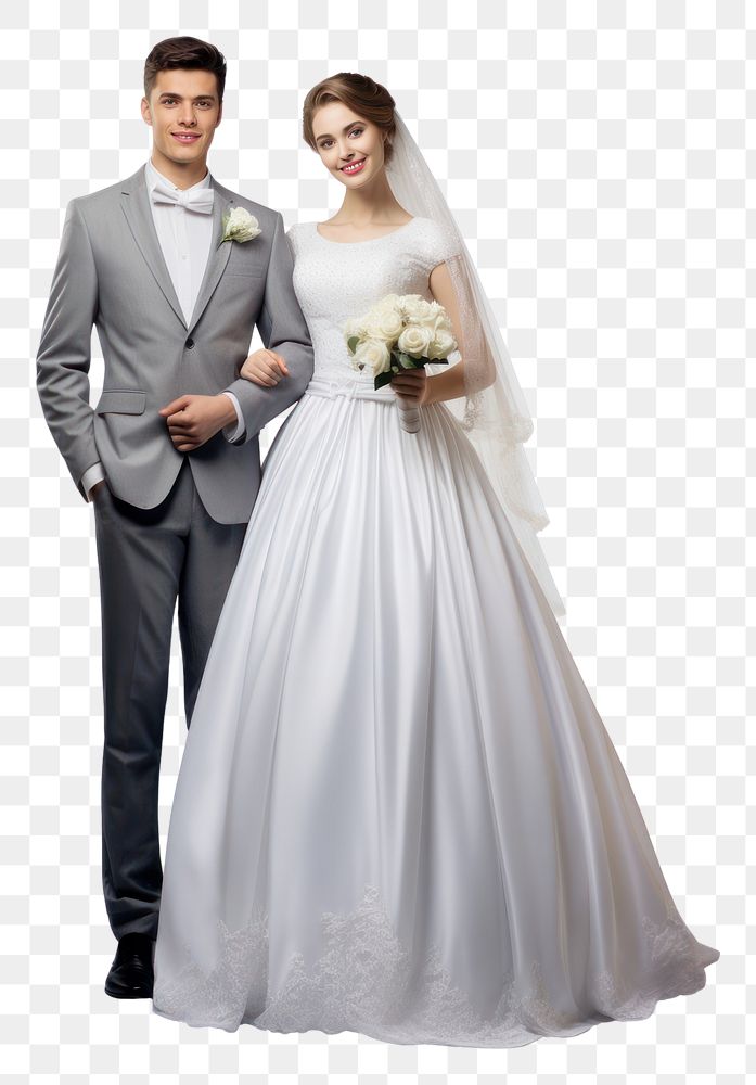 PNG  Wedding dress bride fashion. AI generated Image by rawpixel.