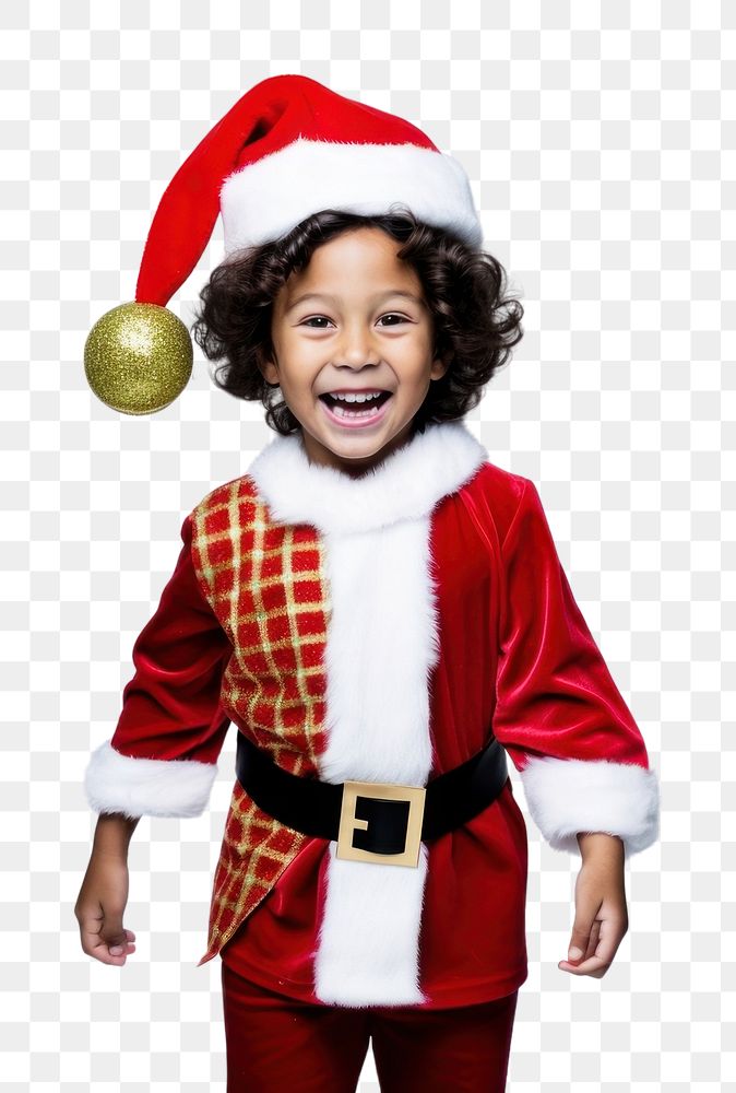 PNG A happy kid christmas costume celebration. AI generated Image by rawpixel.