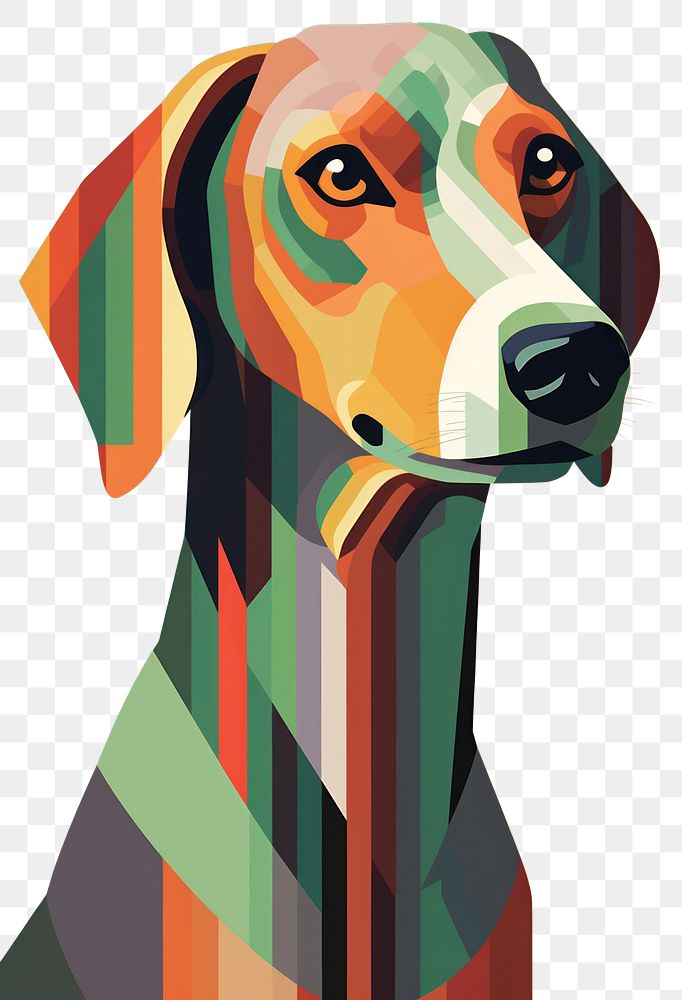 PNG A dog art creativity portrait. AI generated Image by rawpixel.