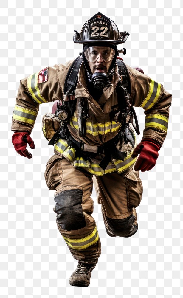 Helmet adult extinguishing firefighter. AI generated Image by rawpixel.