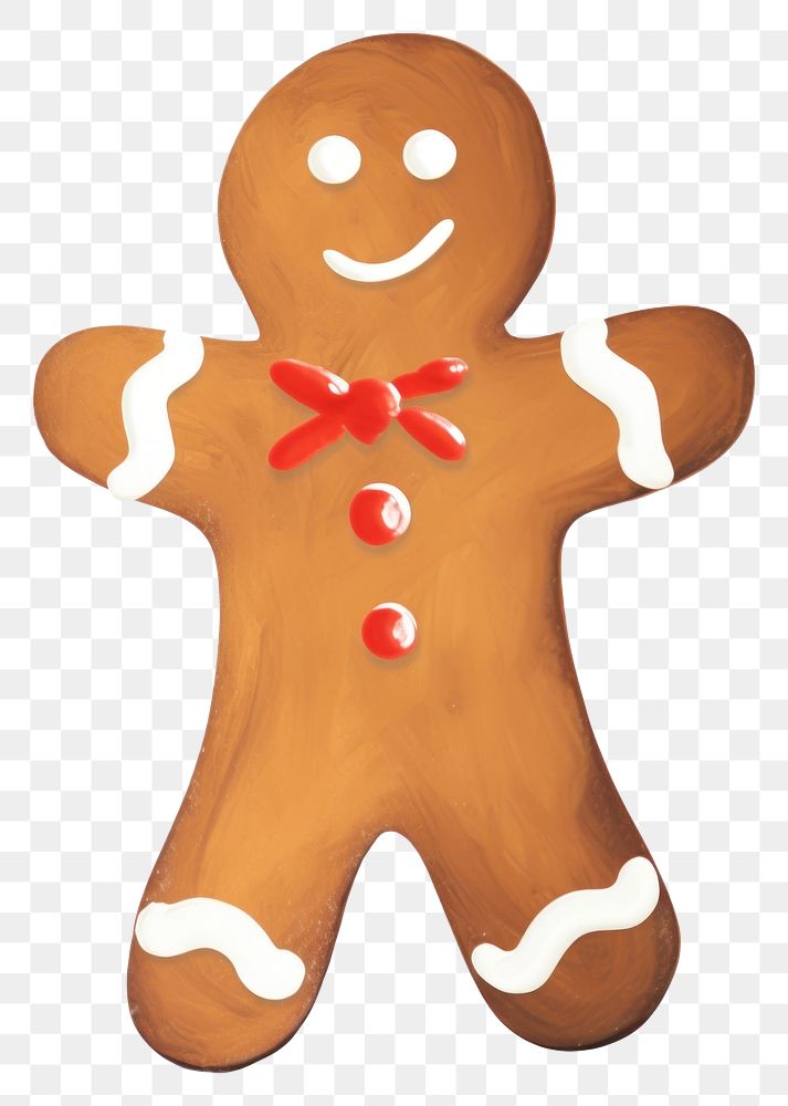 PNG Gingerbread man gingerbread christmas cookie. AI generated Image by rawpixel.