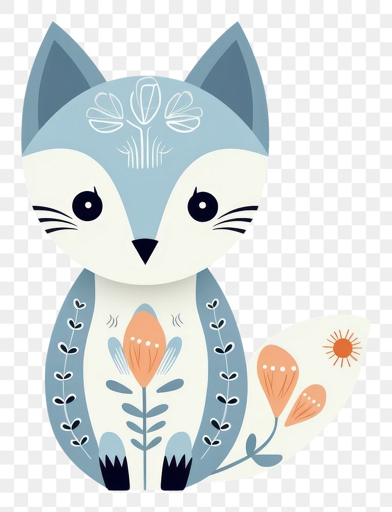 PNG A mini fox animal cute art. AI generated Image by rawpixel.
