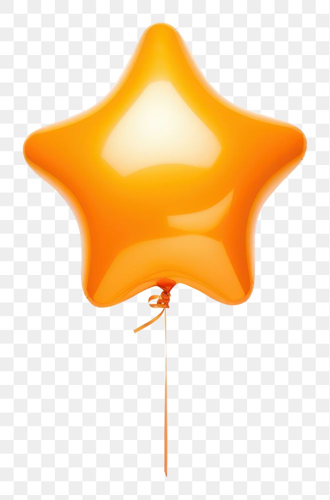 PNG  Festive orange balloon shape white background confectionery. AI generated Image by rawpixel.