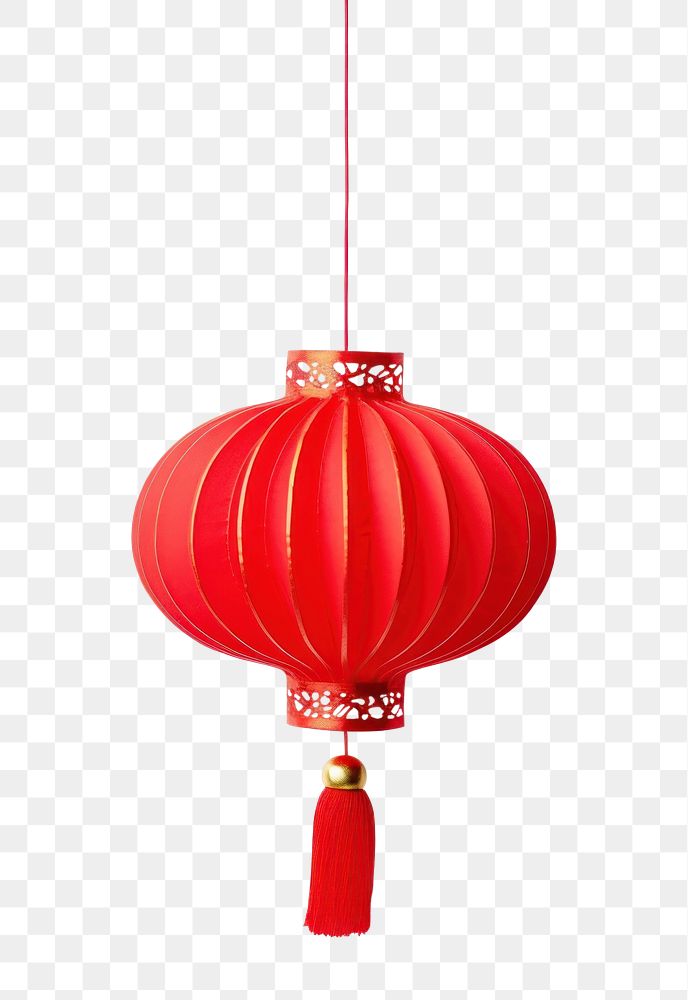 PNG Red Chinese lantern festival lamp red. AI generated Image by rawpixel.