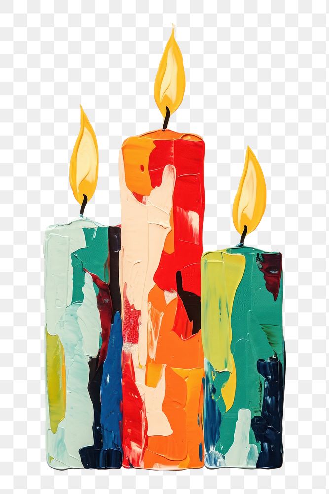 PNG Christmas candles art painting spirituality. AI generated Image by rawpixel.