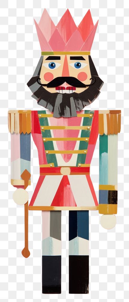 PNG Nutcracker craft art representation. AI generated Image by rawpixel.