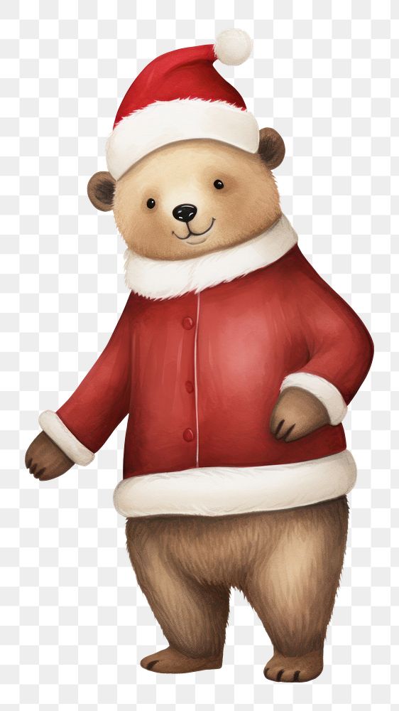 PNG Bear christmas toy red. AI generated Image by rawpixel.