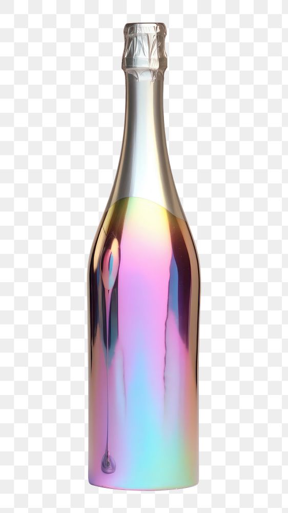 PNG Bottle glass champagne drink. AI generated Image by rawpixel.