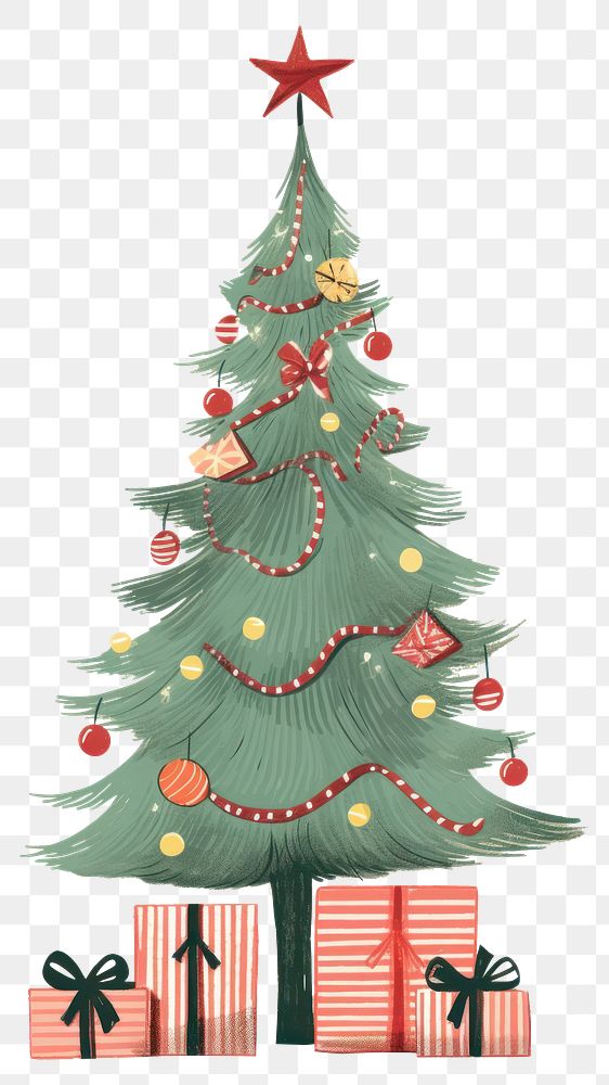 PNG Christmas winter gift tree