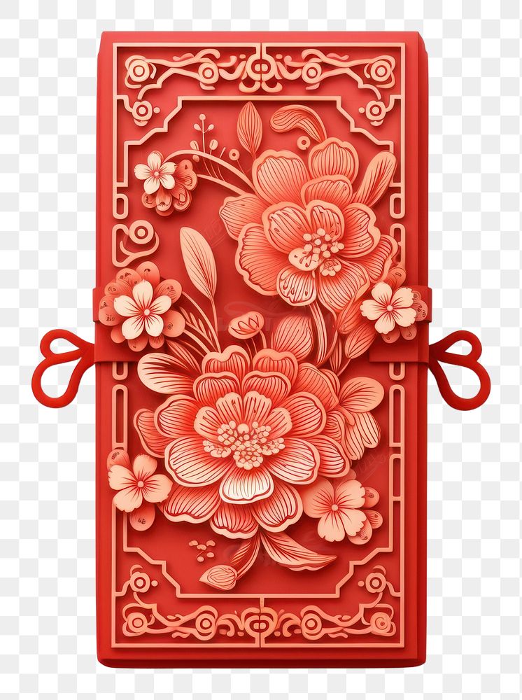 PNG Chinese hong bao box art red. AI generated Image by rawpixel.