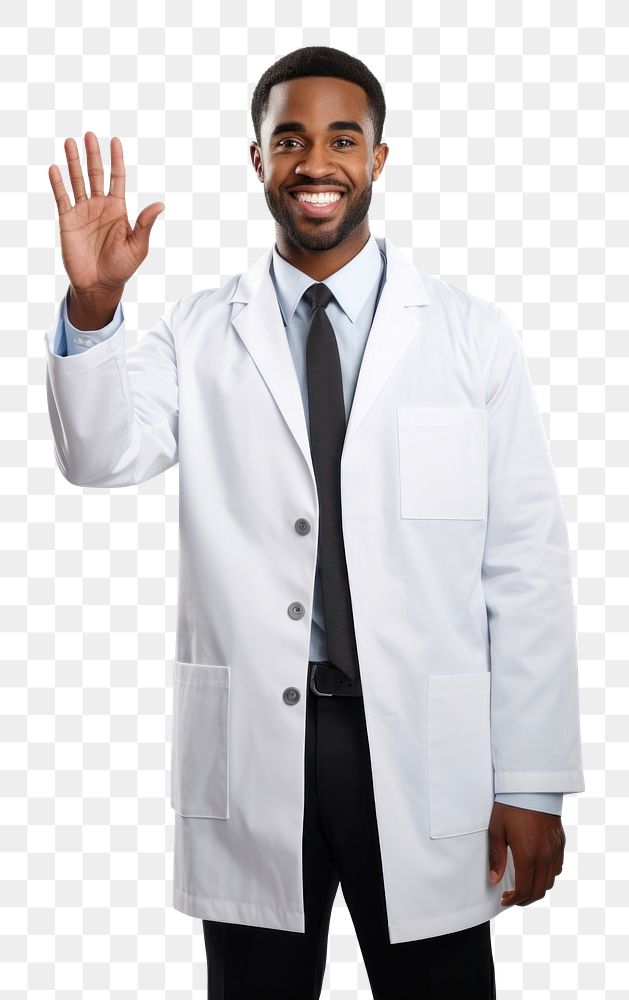PNG African american male doctor portrait adult accessories. AI generated Image by rawpixel.