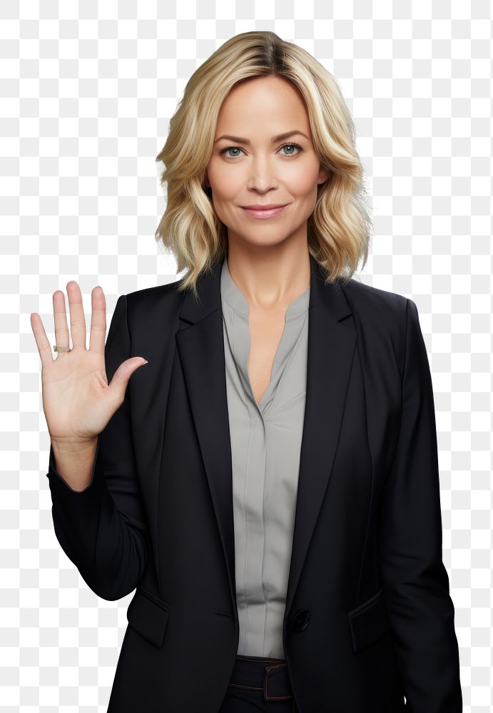 PNG Mixed raced blond hair 40 years old woman portrait photo hand. AI generated Image by rawpixel.