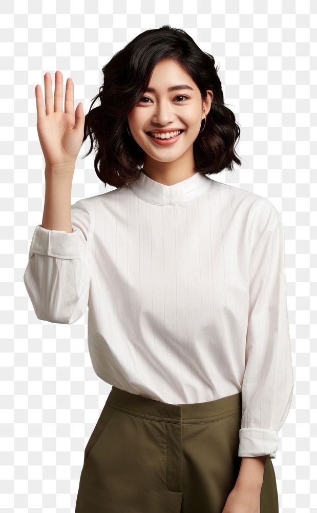 PNG Tangan woman portrait blouse smile. AI generated Image by rawpixel.