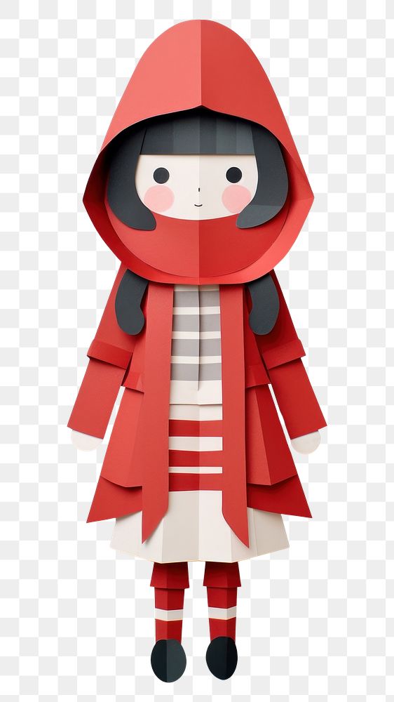 PNG A cute winter girl toy red anthropomorphic. AI generated Image by rawpixel.