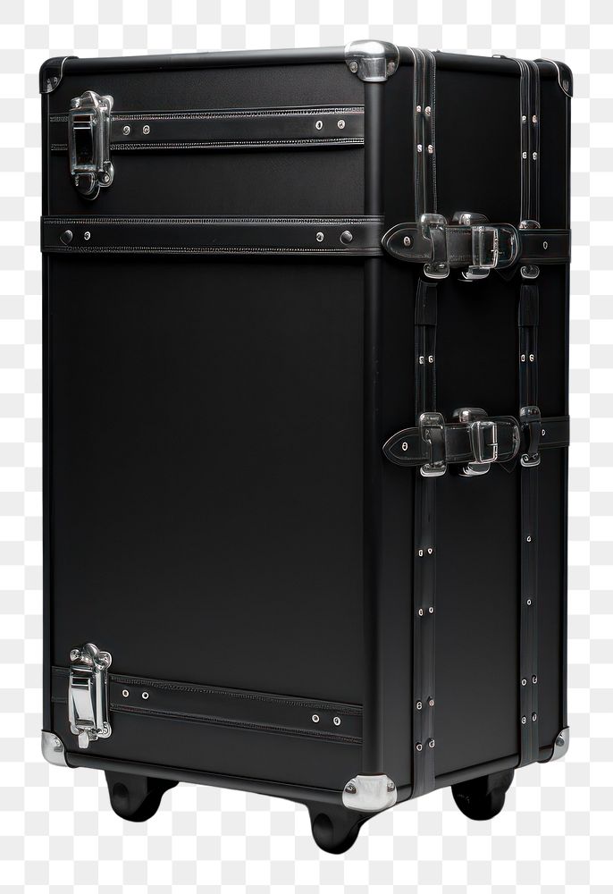 PNG  Black safety case suitcase luggage technology. AI generated Image by rawpixel.