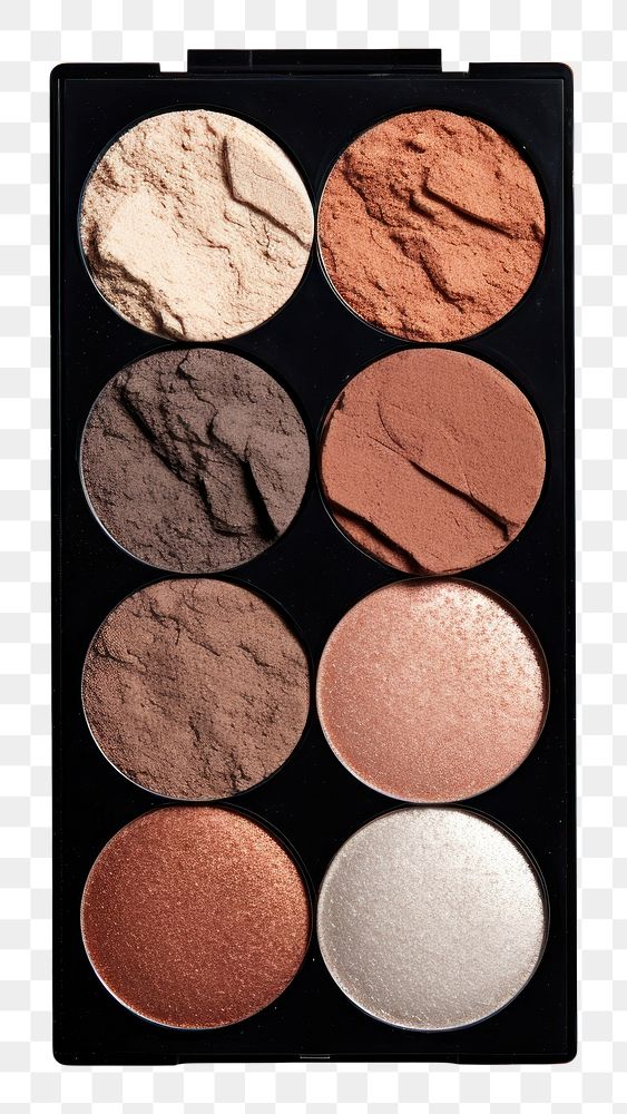 PNG Eyeshadow cosmetics palette white background. AI generated Image by rawpixel.