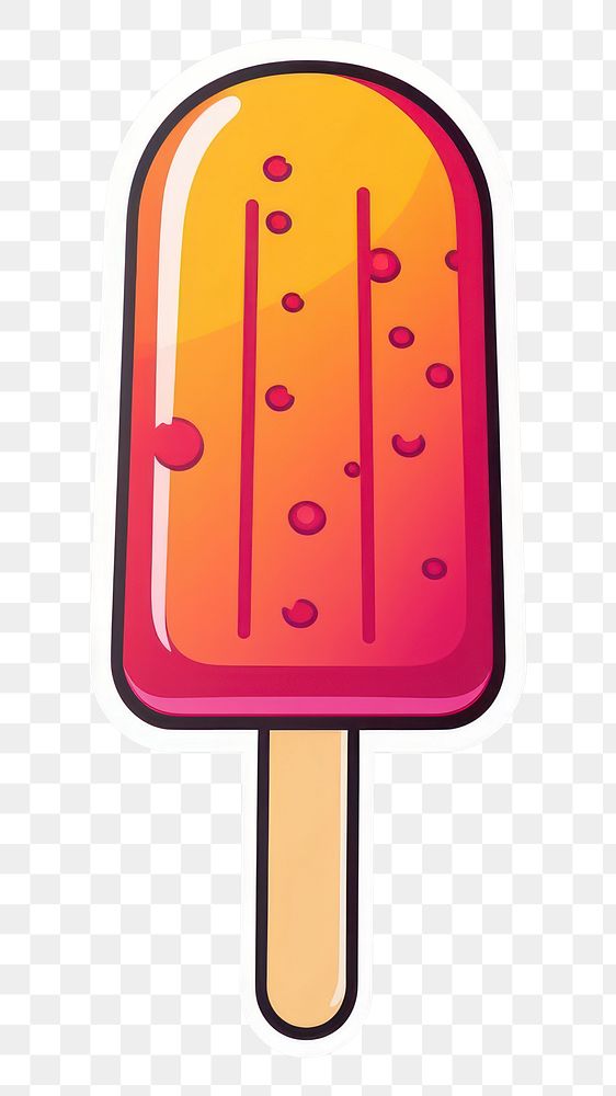 PNG  Ice pop dessert food white background. AI generated Image by rawpixel.