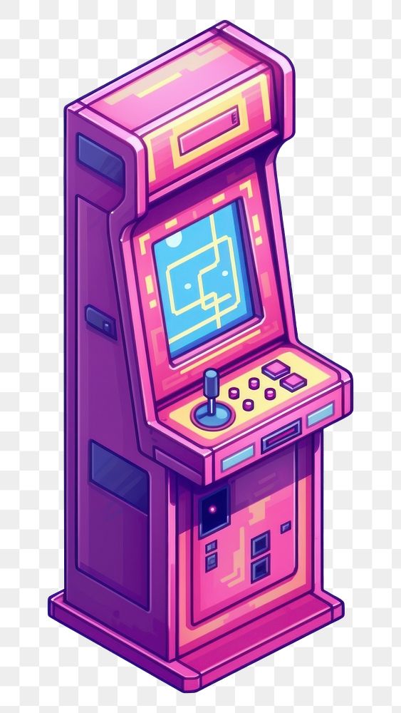 PNG Simple arcade game machine isolated electronics technology gambling. AI generated Image by rawpixel.