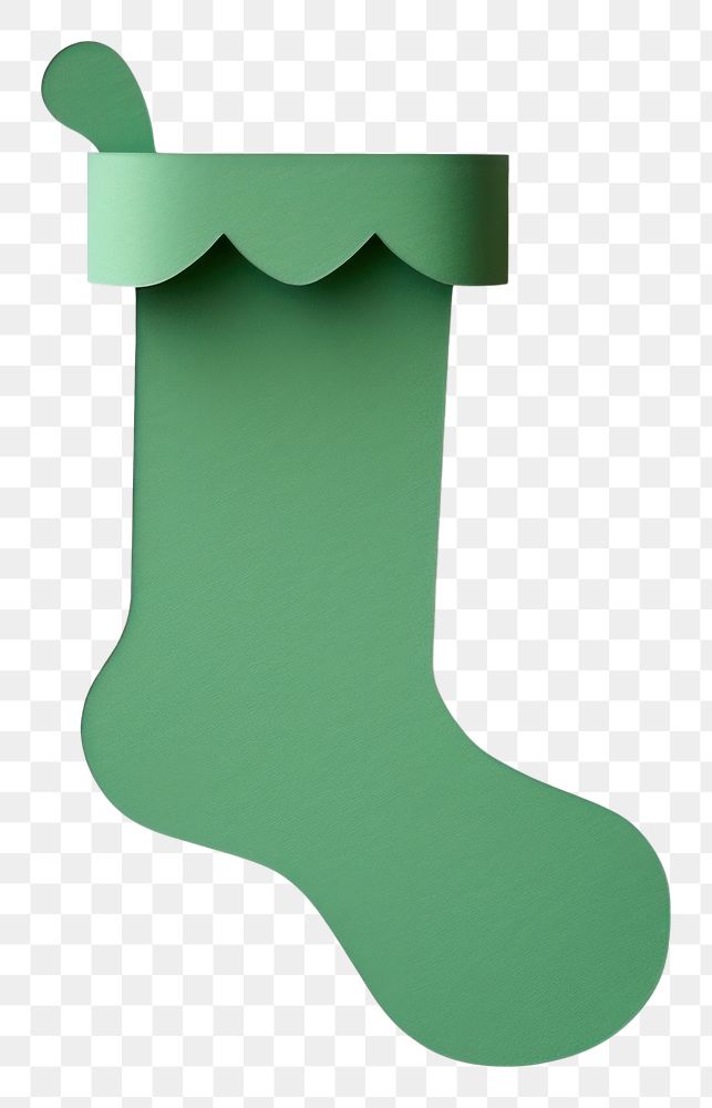 PNG Green christmas stocking creativity decoration letterbox. AI generated Image by rawpixel.