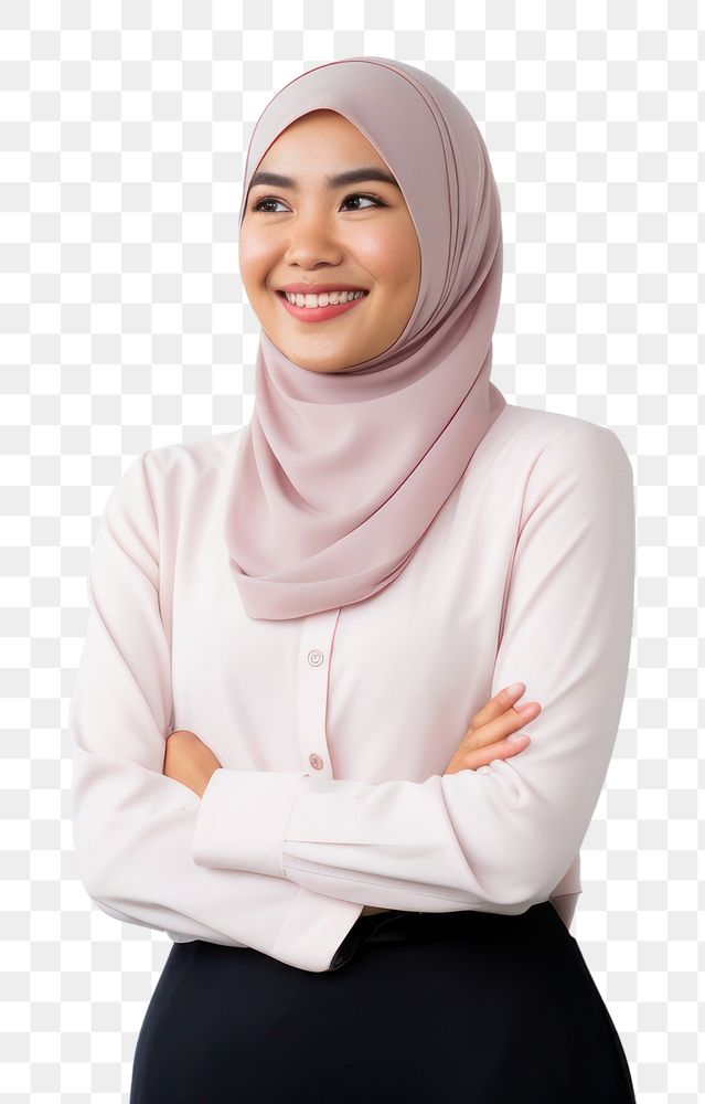 South east asian businesswoman adult scarf smile. AI generated Image by rawpixel.