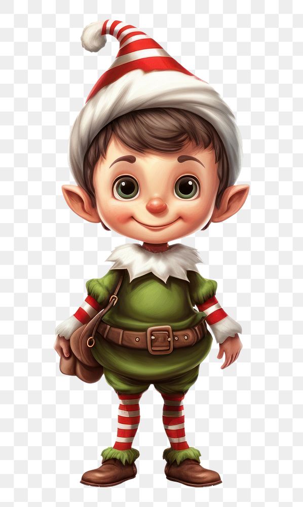 PNG Christmas elf toy white background representation. AI generated Image by rawpixel.