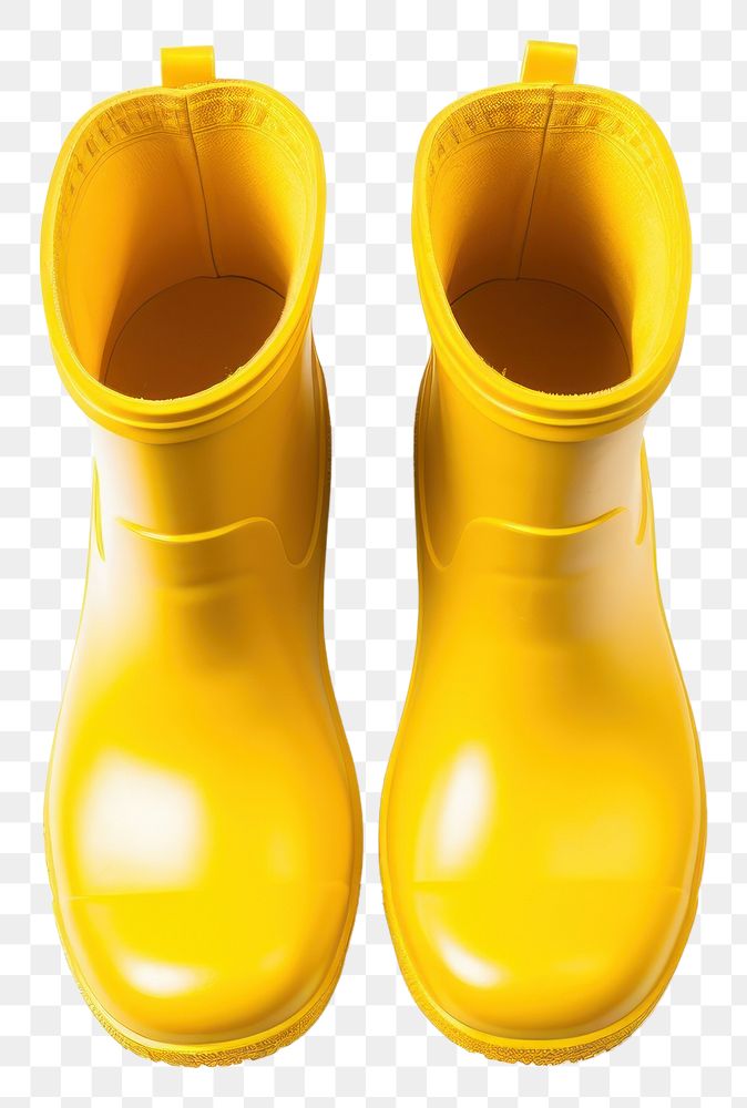 PNG  Footwear yellow shoe pair. AI generated Image by rawpixel.