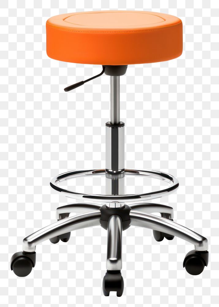 PNG  Modern office stool furniture white background absence. AI generated Image by rawpixel.
