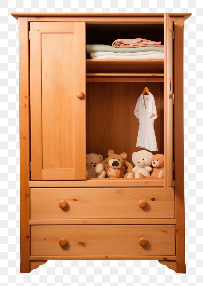 PNG  Kid armoire furniture cupboard wardrobe. AI generated Image by rawpixel.