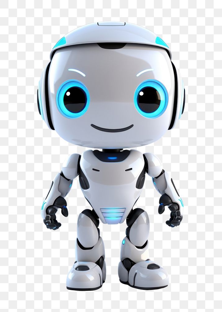 PNG A cute robot futuristic technology astronaut