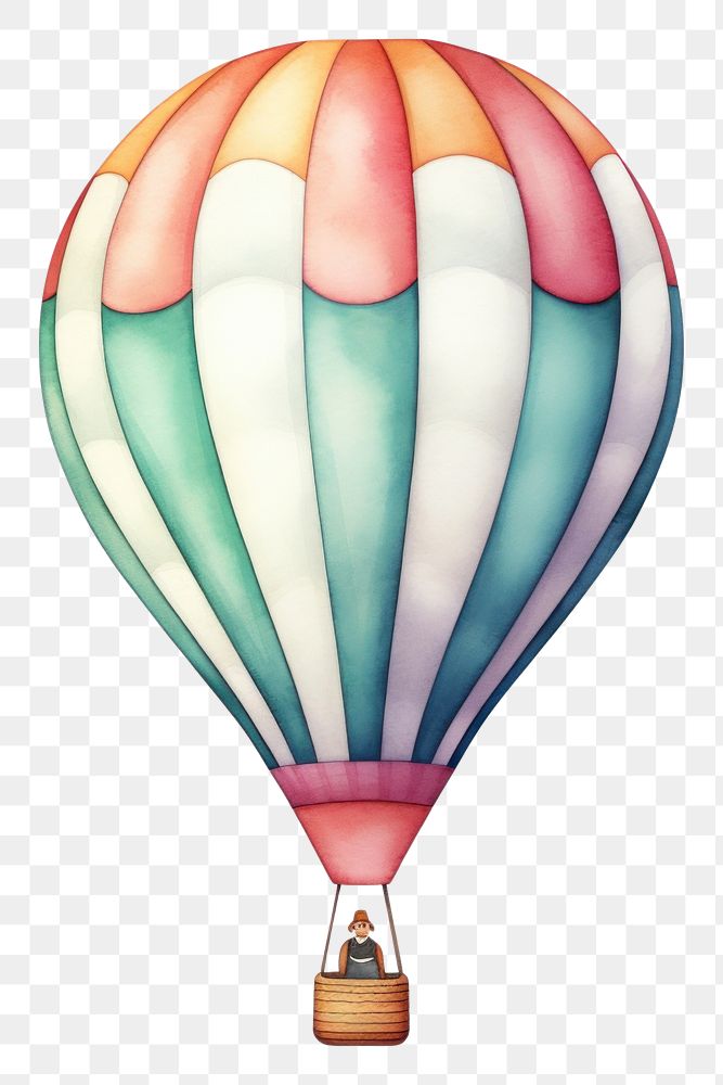 PNG  A hot air balloon aircraft vehicle transportation. AI generated Image by rawpixel.