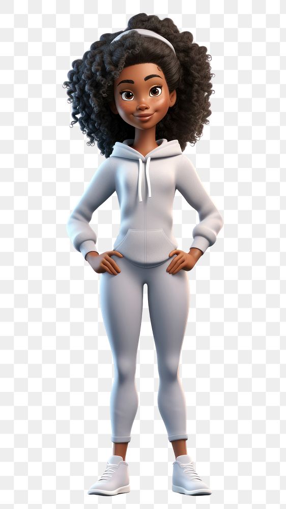 PNG Black woman cartoon adult white. AI generated Image by rawpixel.