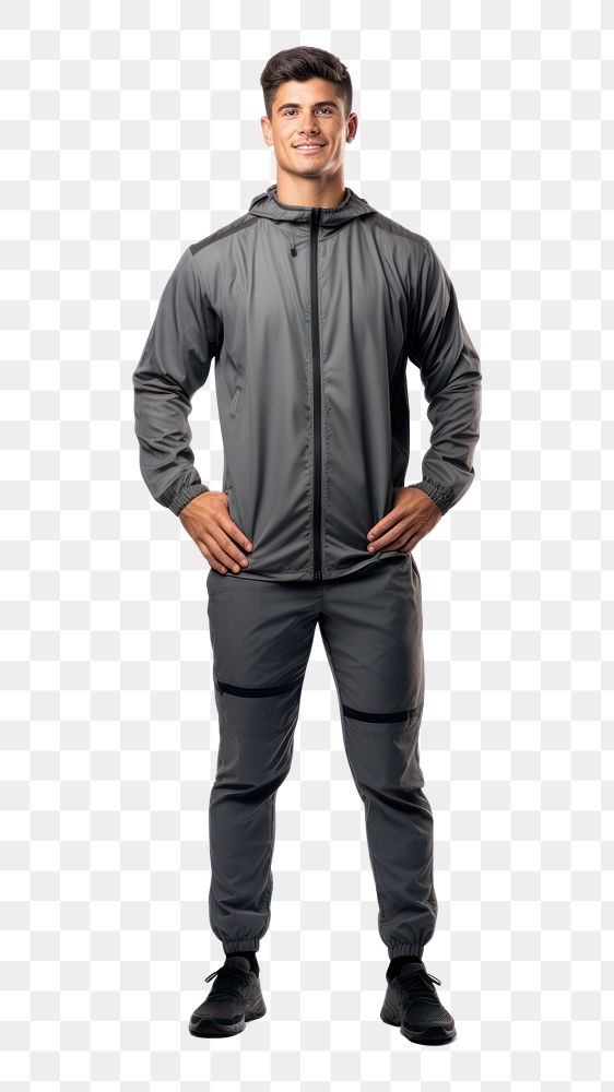 PNG Athlete man sport wear sweatshirt. AI generated Image by rawpixel.