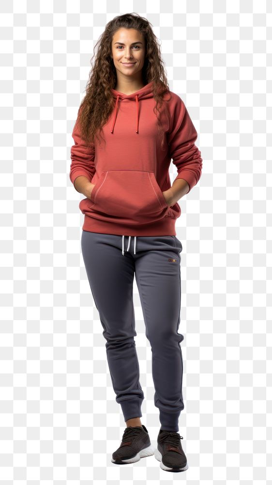 PNG Woman sport wear athlete sweatshirt. AI generated Image by rawpixel.