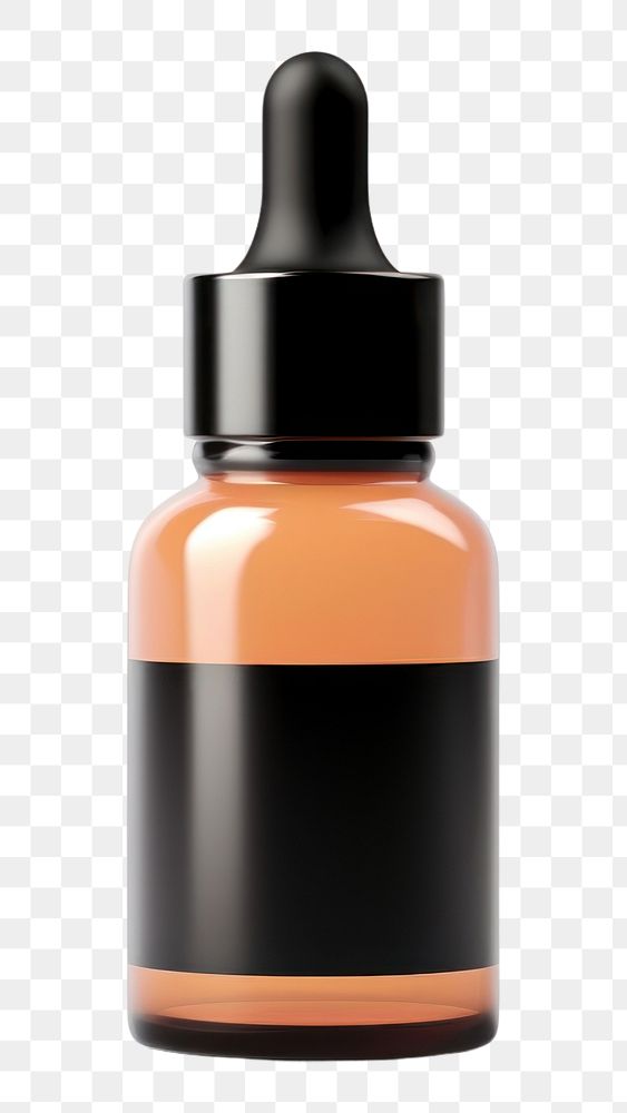 PNG Dropper bottle cosmetics perfume label. AI generated Image by rawpixel.