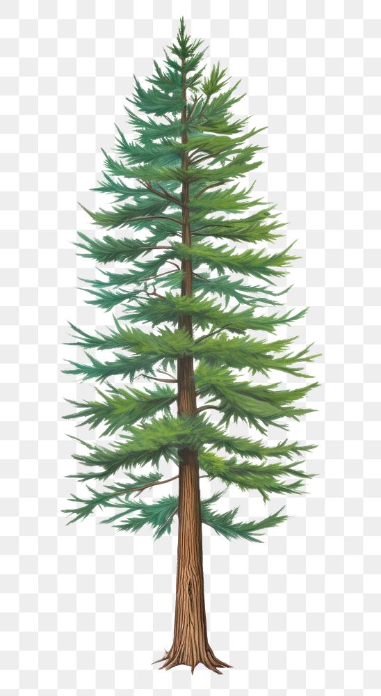 PNG conifer pine tree, plant element, transparent background