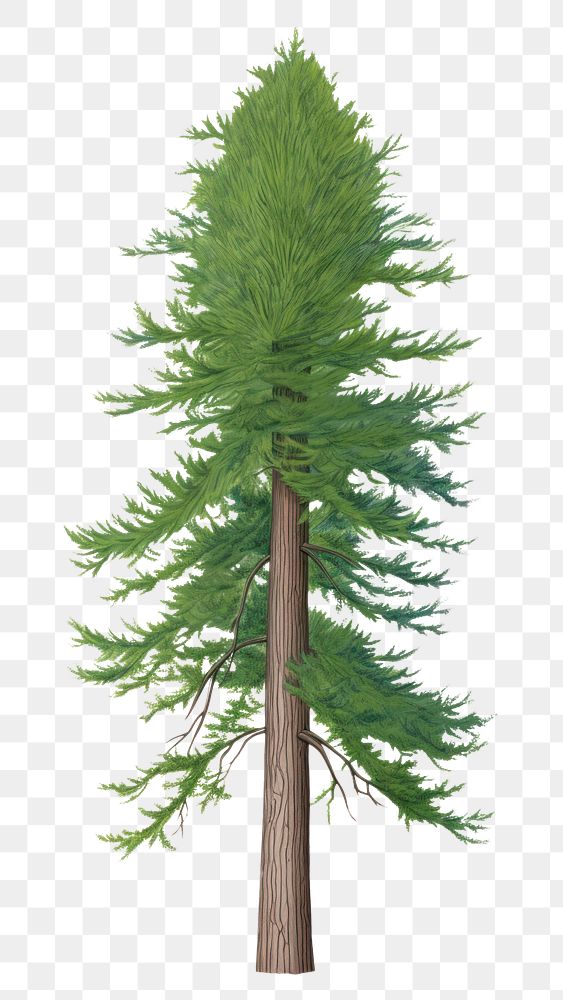 PNG conifer pine tree, plant element, transparent background