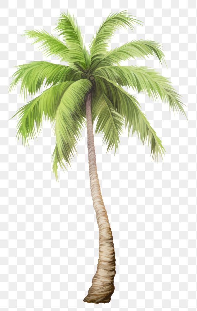 PNG coconut tree, plant element, transparent background