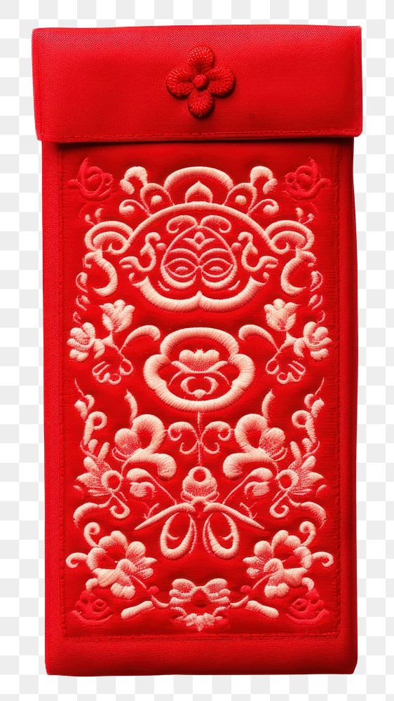 PNG Red envelope pattern red chinese new year. AI generated Image by rawpixel.