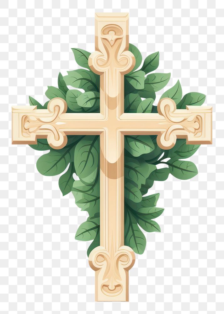 PNG Natural Catholic Christian Cross cross crucifix. AI generated Image by rawpixel.