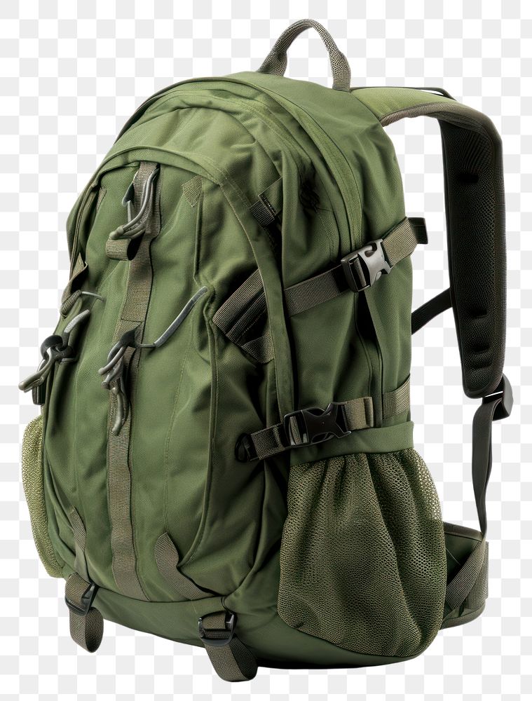 PNG  Backpack bag suitcase military. AI generated Image by rawpixel.