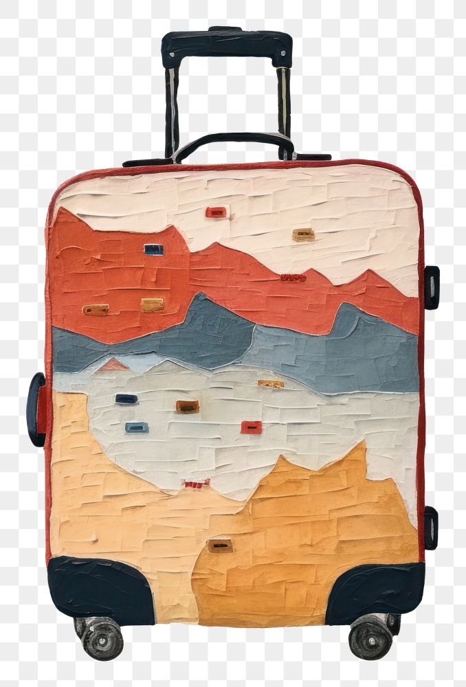 PNG Travel luggage suitcase creativity vehicle. AI generated Image by rawpixel.