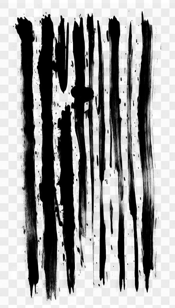 PNG black and white uneven lines stroke outline of simple *door* in style chinese ink brush stroke , gouach texture, minimal…