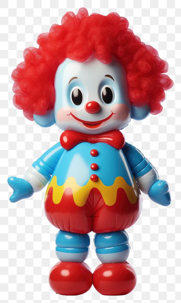 PNG Clown cute toy white background