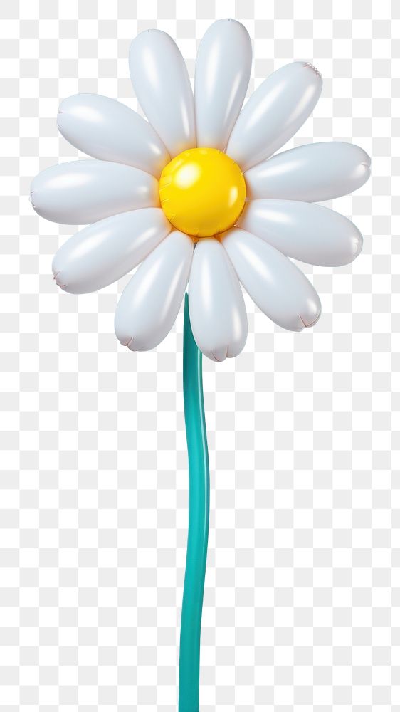 PNG Daisy flower balloon petal plant. AI generated Image by rawpixel.