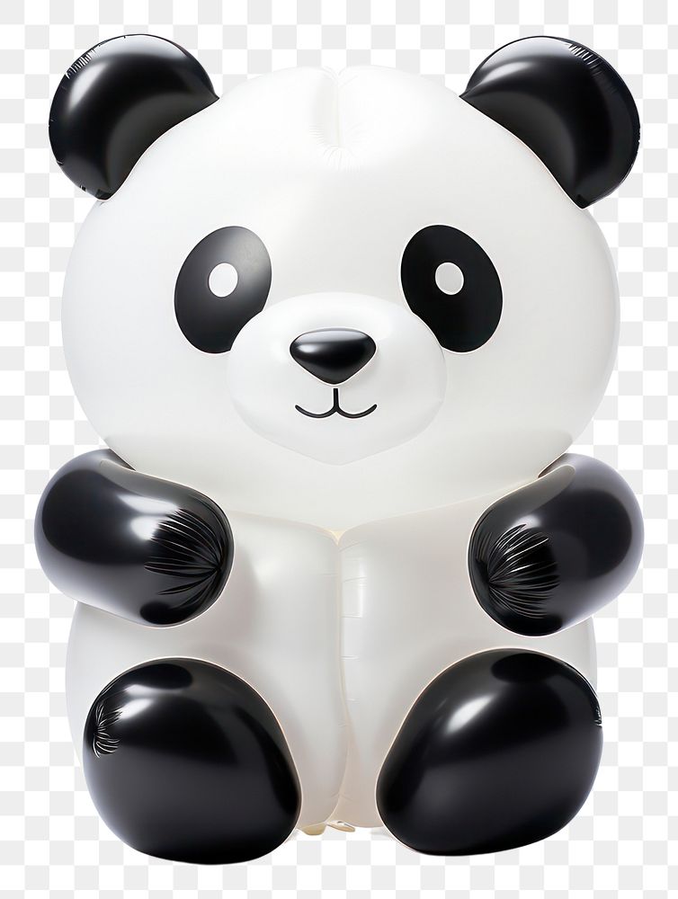 PNG Panda white cute toy. AI generated Image by rawpixel.